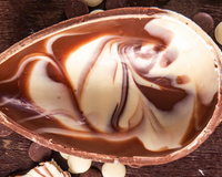 Ovo de Páscoa mesclado