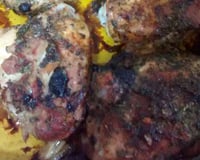 Coxa e sobrecoxa assada