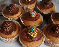 Cupcake de cenoura com Brigadeiro