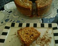 Bolo de laranja integral com ameixas