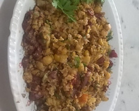 Grão-de-bico com bacon