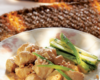 Frango ao coco e abobrinha