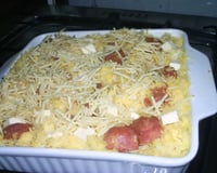 Arroz de forno com linguiça