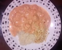 Camarão com requeijão