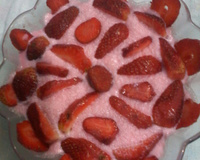 Mousse de morango bem fácil