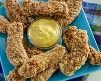 Tiras de frango com molho de mostarda e mel: como fazer