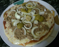 Pizza de frigideira rápida