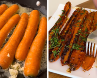 Nem mole, nem dura: cenoura caramelizada com laranja fica com a textura perfeita e é aquele acompanhamento diferente e fácil de fazer que surpreende