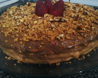 Torta de doce de leite e amendoim