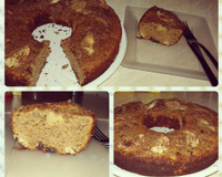 Bolo de Maçã Integral com Aveia e Passas