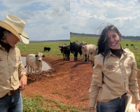 Aos 22 anos, Ana Castela é dona de fazenda de luxo no Mato Grosso do Sul, um refúgio em sua terra natal, com gado importado e três casas distribuídas pelo local