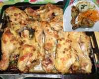 Frango com creme de cebola