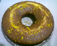 Bolo de fubá com laranja
