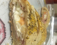 Brioche de queijo e presunto