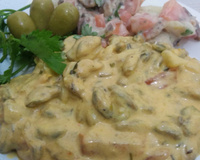 Sururu a quatro queijos