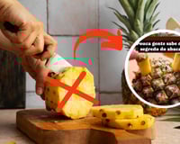 Com quantos anos você descobriu que esse é o jeito certo de cortar o abacaxi? Que facilidade!