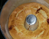 Pão de queijo em fôrma de pudim