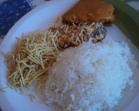 Lagarto ao molho de legumes gratinado