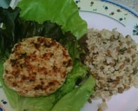 Hambúrguer de frango saudável da Tati