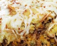 Torta de milho com frango