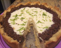 Torta de limão com chocolate da Dani