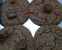 Cookie de chocolate meio amargo e aveia