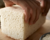 Nem glúten, nem lactose: pão de arroz de liquidificador fácil (importante bater no tempo certo para acertar a textura da massa)