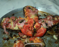 Berinjela recheada do Burcão