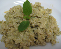 Risoto ao pesto com parmesão