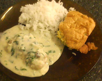 Peixe ao molho branco