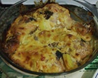 Coxas de frango com batatas e maionese