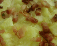Batata gratinada com bacon