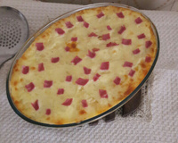 Bolo de batata com creme de leite da Aline