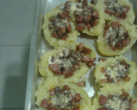 Batata recheada de micro-ondas