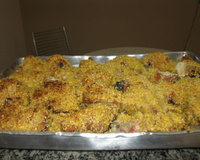 Frango com farinhas da Elaine