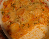 Arroz de forno com bacon e palmito