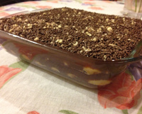 Pavê de creme de avelã e bombom