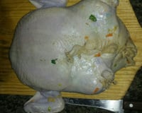 Frango recheado com farofa