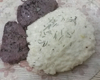 Risoto de limão com medalhão de filé mignon e shimeji