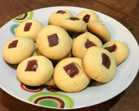 Biscoito amanteigado de goiabada