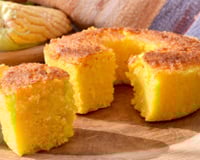 Bolo de milharina simples e fofinho (liquidificador)