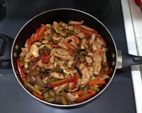 Peito de frango com legumes