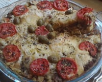 Torta de liquidificador com carne moída