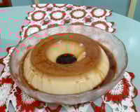 Pudim de leite condensado com leite de coco