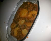 Bife de caldo com batatas