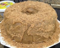 Bolo junino de paçoca