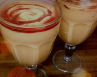 Creme de papaia com licor de cassis