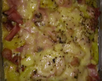 Batata com requeijão e bacon