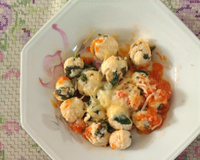 Nhoque de ricota com espinafre