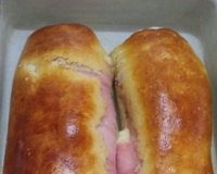 Pão de liquidificador recheado